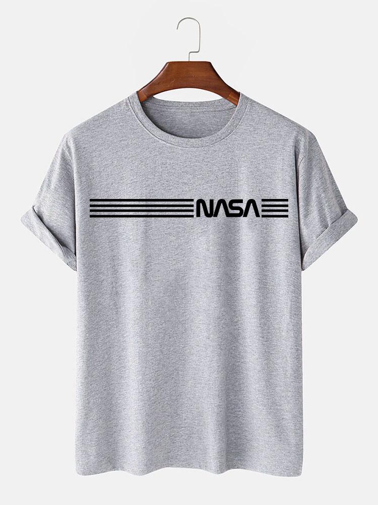 Nasa Streifen Druck T-Shirts - Image 4
