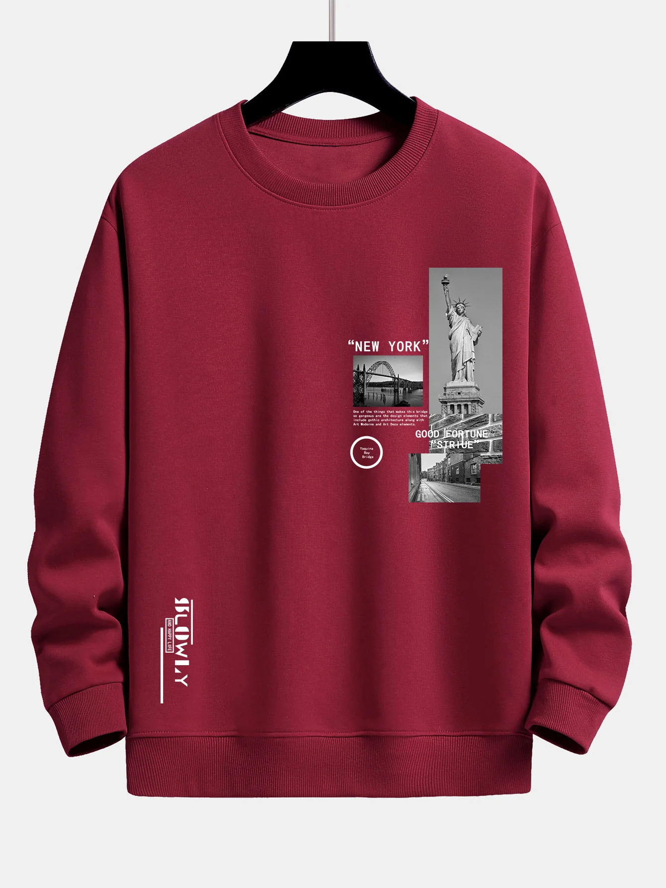 New York Architektur Druck Relax Fit Sweatshirt - Image 10