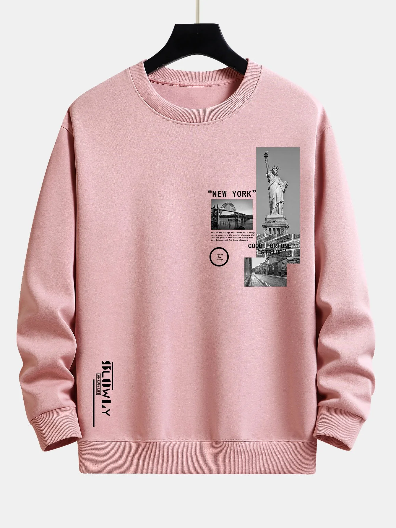 New York Architektur Druck Relax Fit Sweatshirt - Image 6