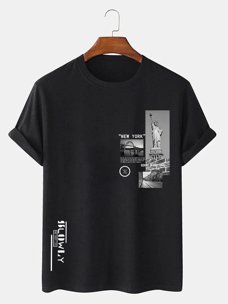 New York Architektur Druck T-Shirt