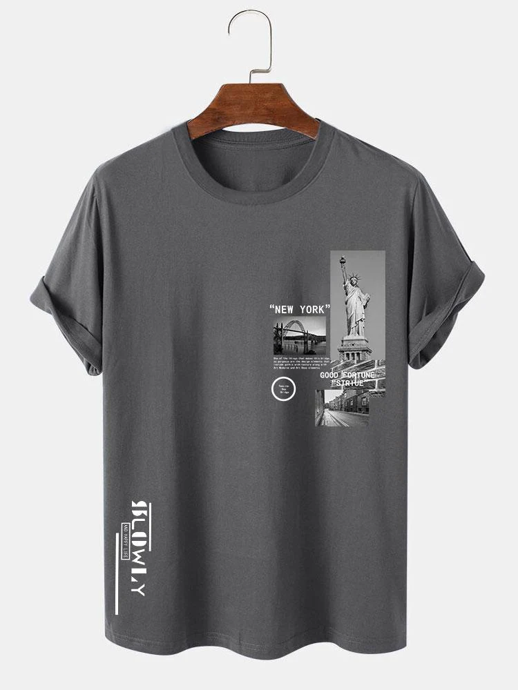 New York Architektur Druck T-Shirt - Image 3