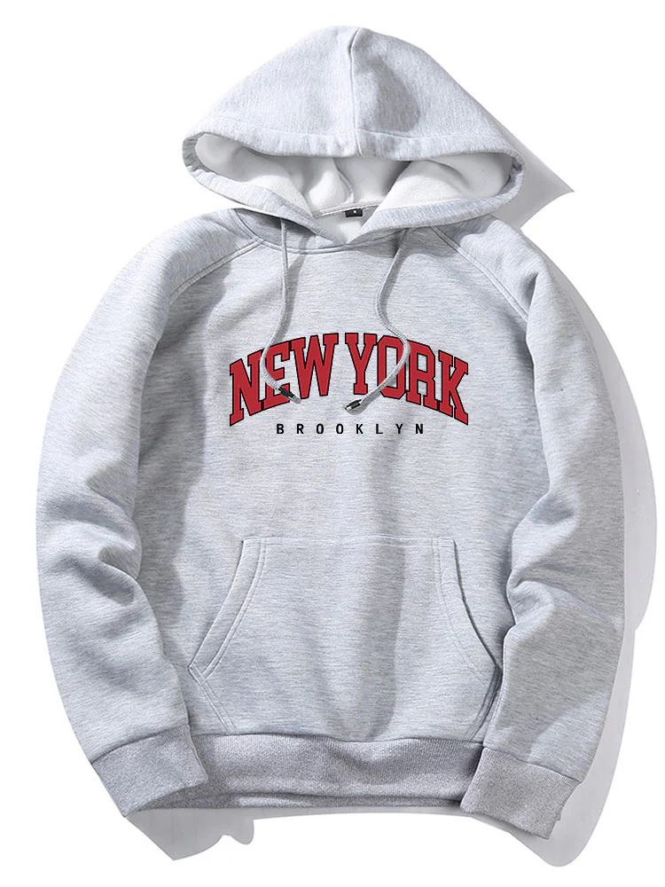 New York Brooklyn Druck Hoodie - Image 4