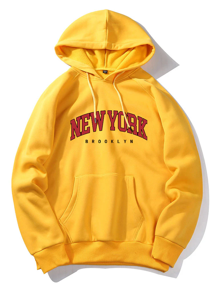 New York Brooklyn Druck Hoodie - Image 9