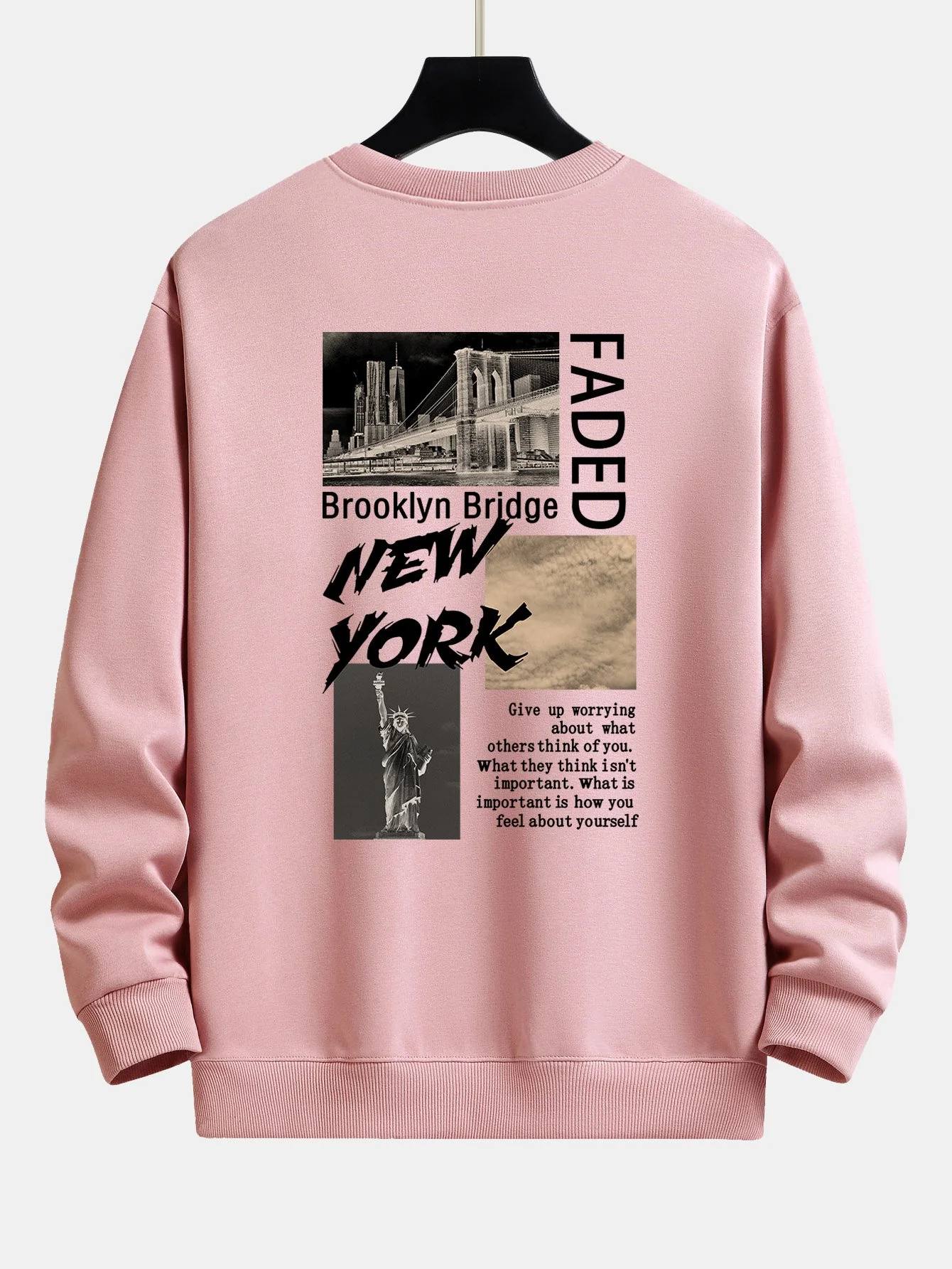 New York Cityscape Rückenprint Relaxed Fit Sweatshirt - Image 11