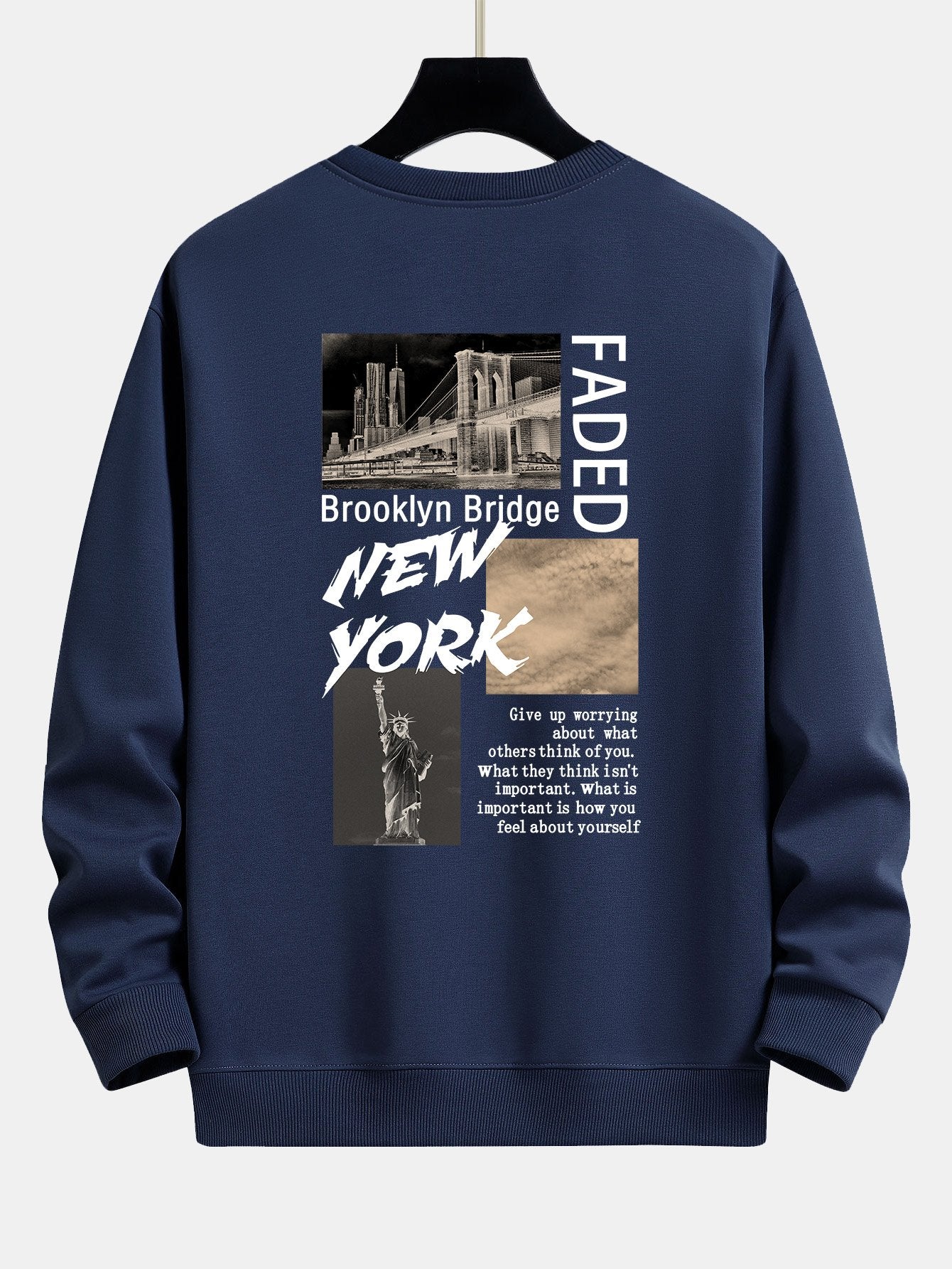 New York Cityscape Rückenprint Relaxed Fit Sweatshirt - Image 13