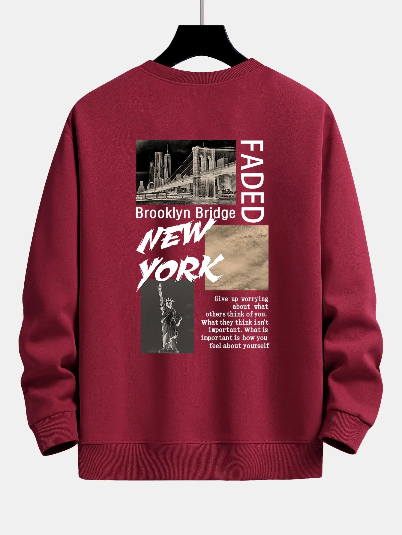 New York Cityscape Rückenprint Relaxed Fit Sweatshirt - Image 17