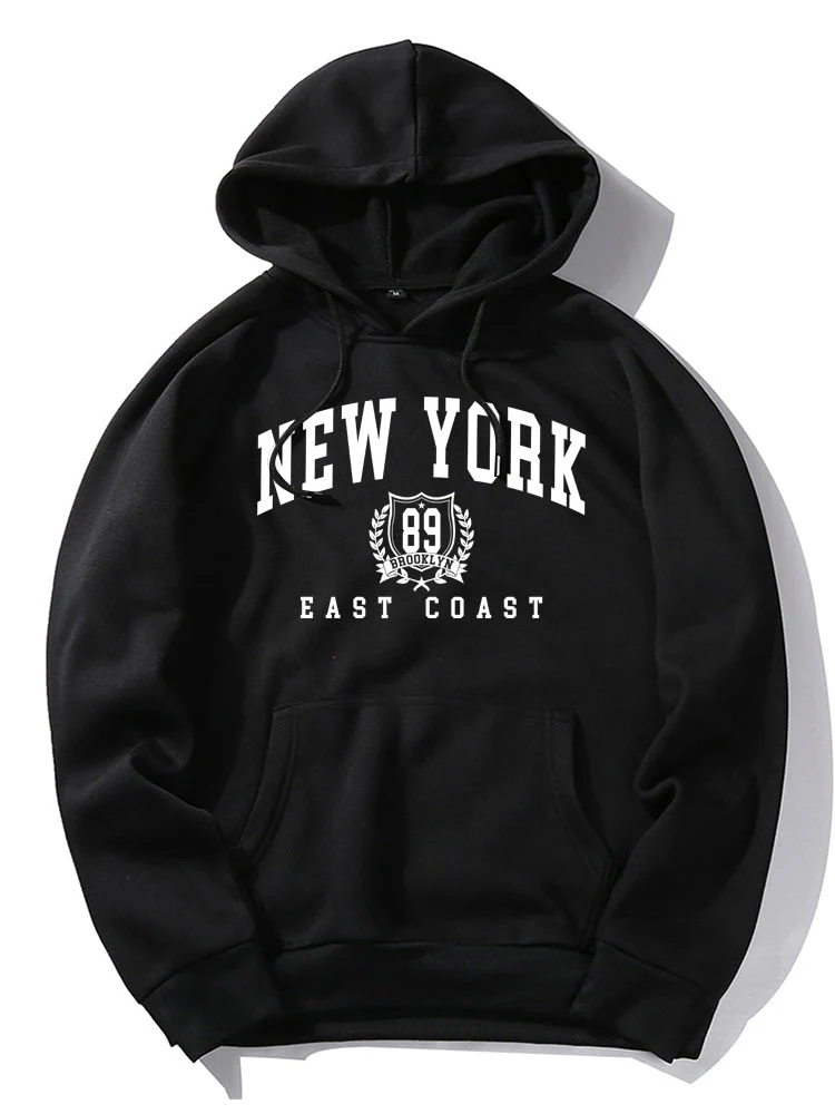 New York East Coast Print Hoodie - Image 2