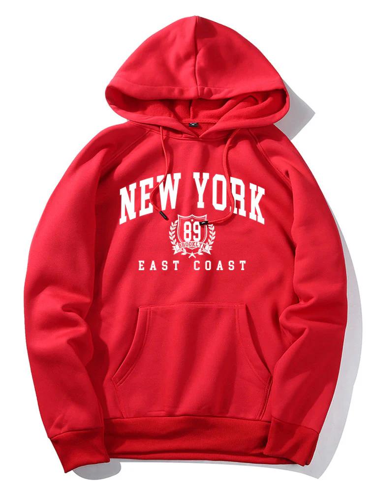 New York East Coast Print Hoodie - Image 3