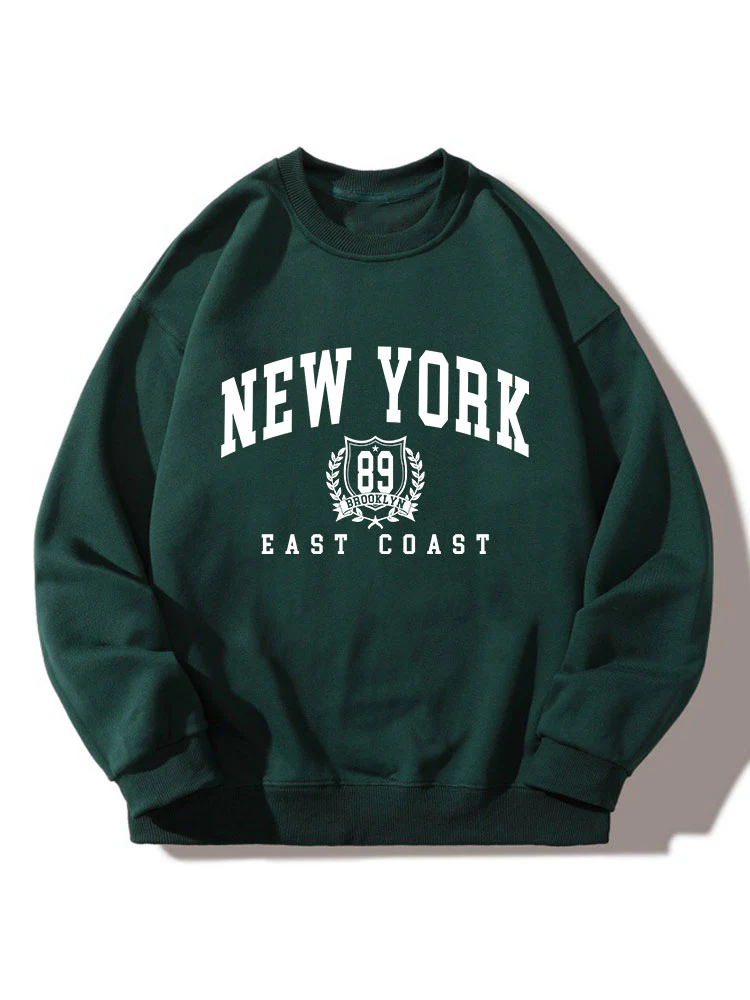 New York East Coast Print Relaxed Sweatshirt - Image 3