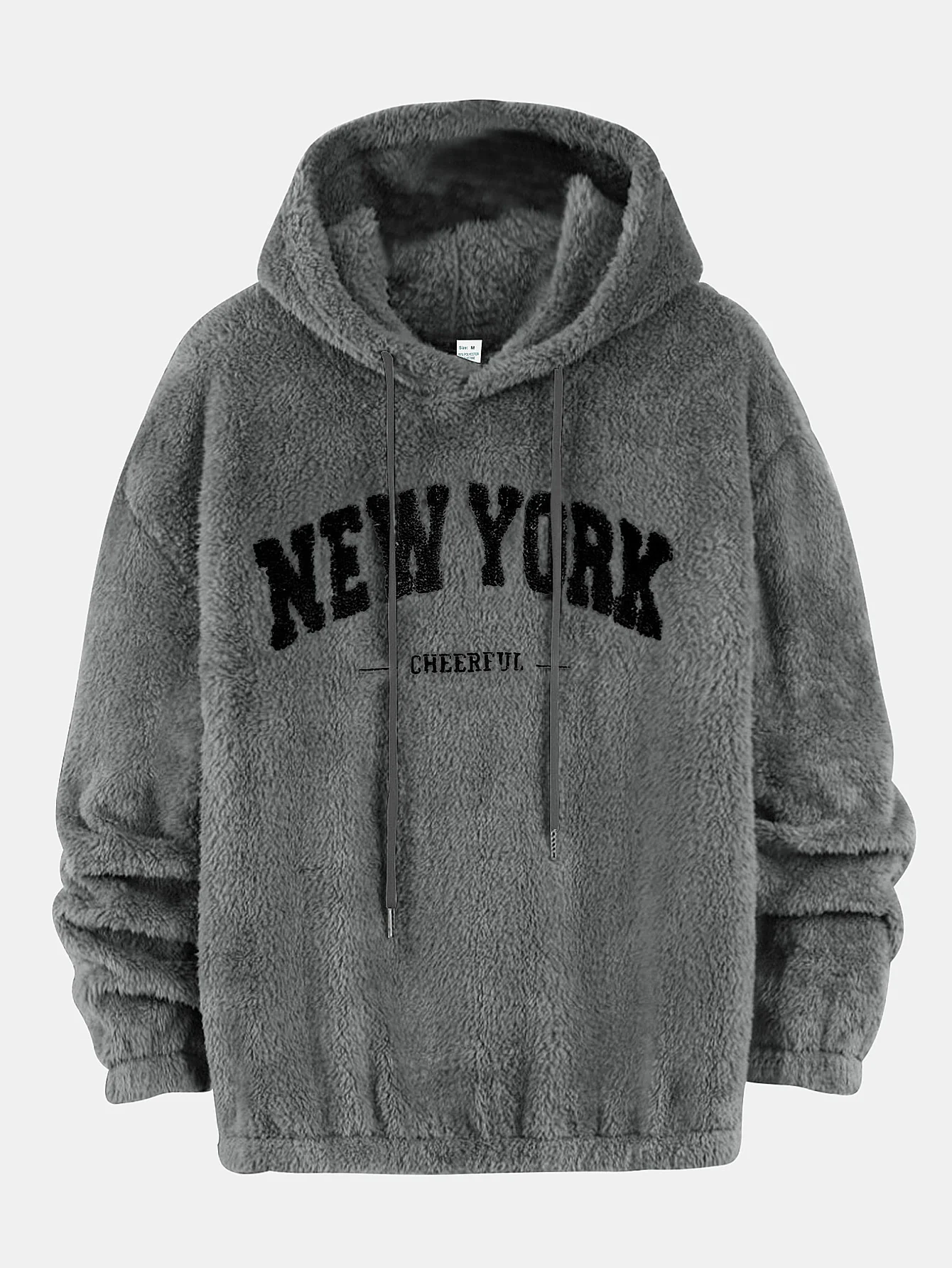 New York bestickter Teddy-Hoodie - Image 3