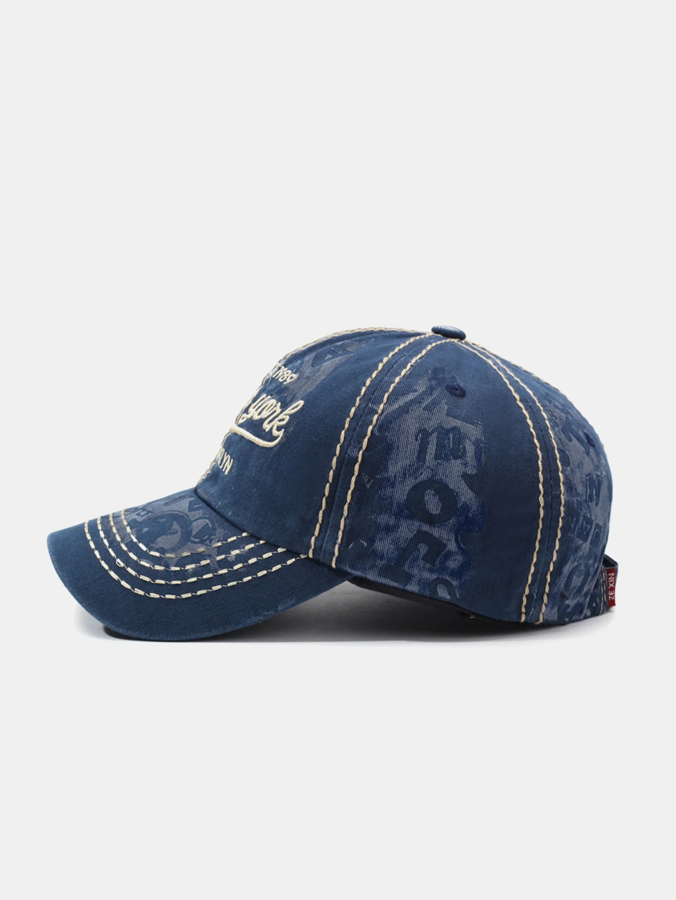 New York Stickerei Gewaschene Baseballmütze - Image 6