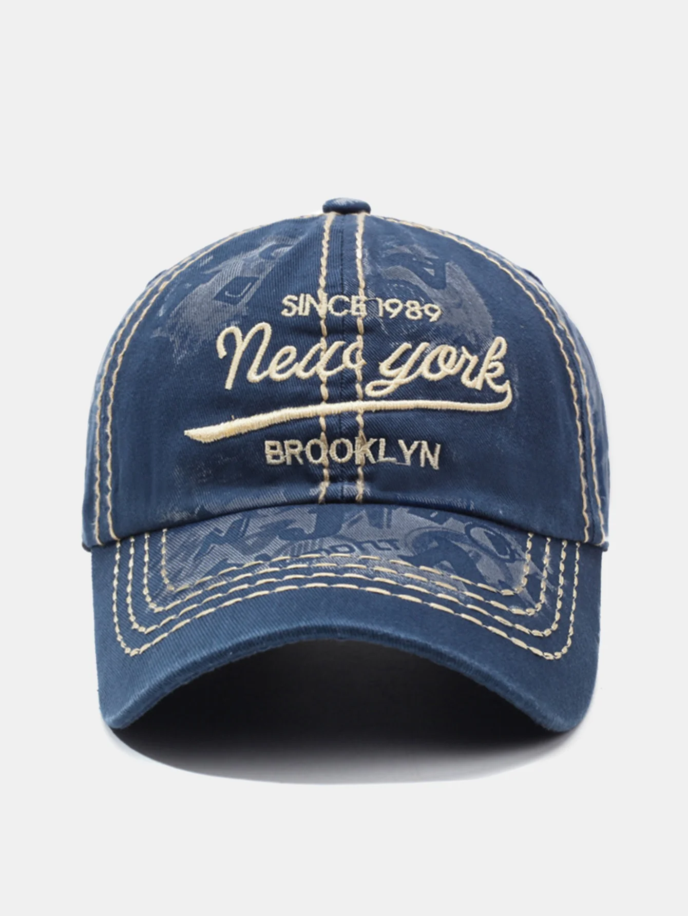 New York Stickerei Gewaschene Baseballmütze - Image 7