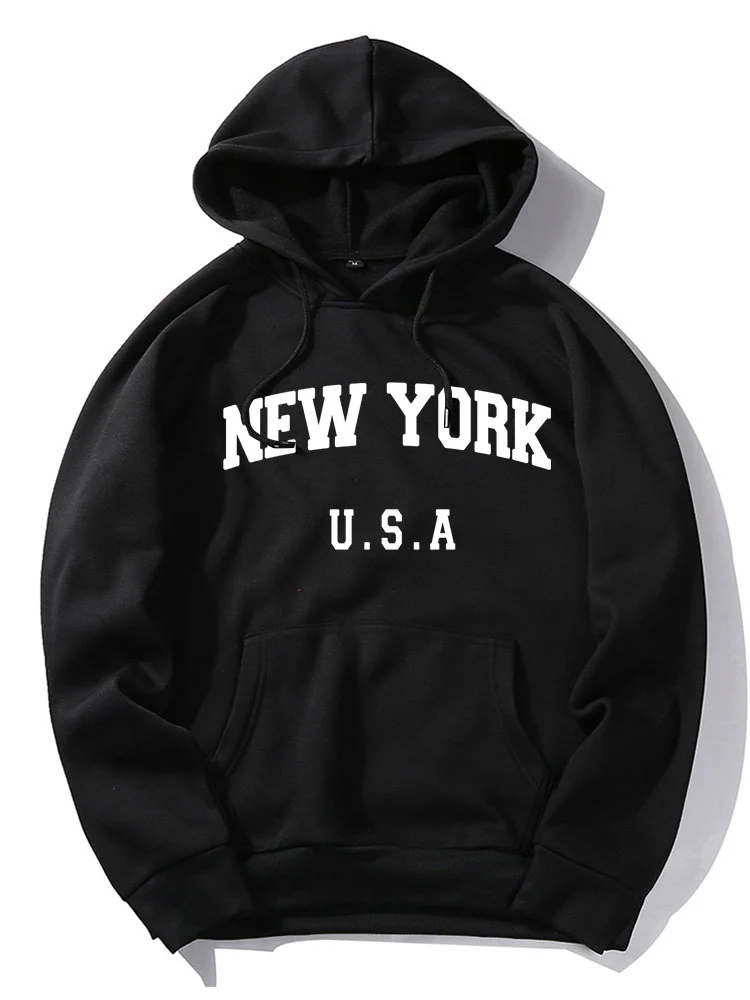 New York Brief Grafik Hoodies - Image 2