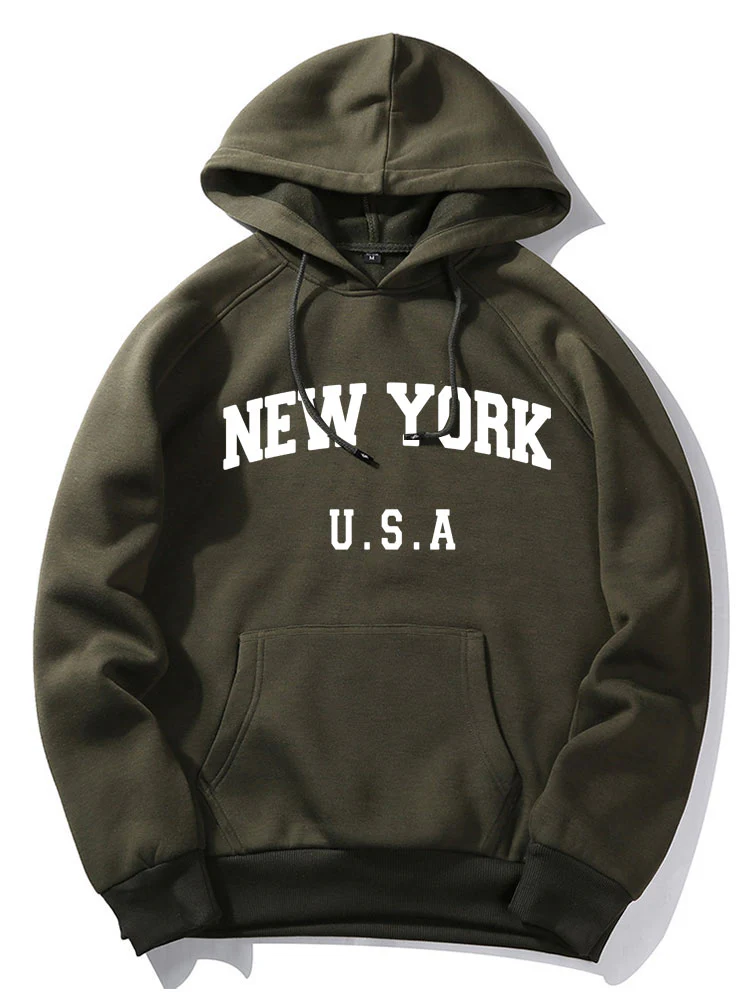 New York Brief Grafik Hoodies - Image 3