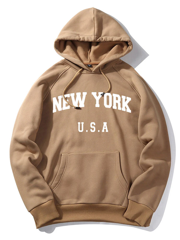 New York Brief Grafik Hoodies - Image 4
