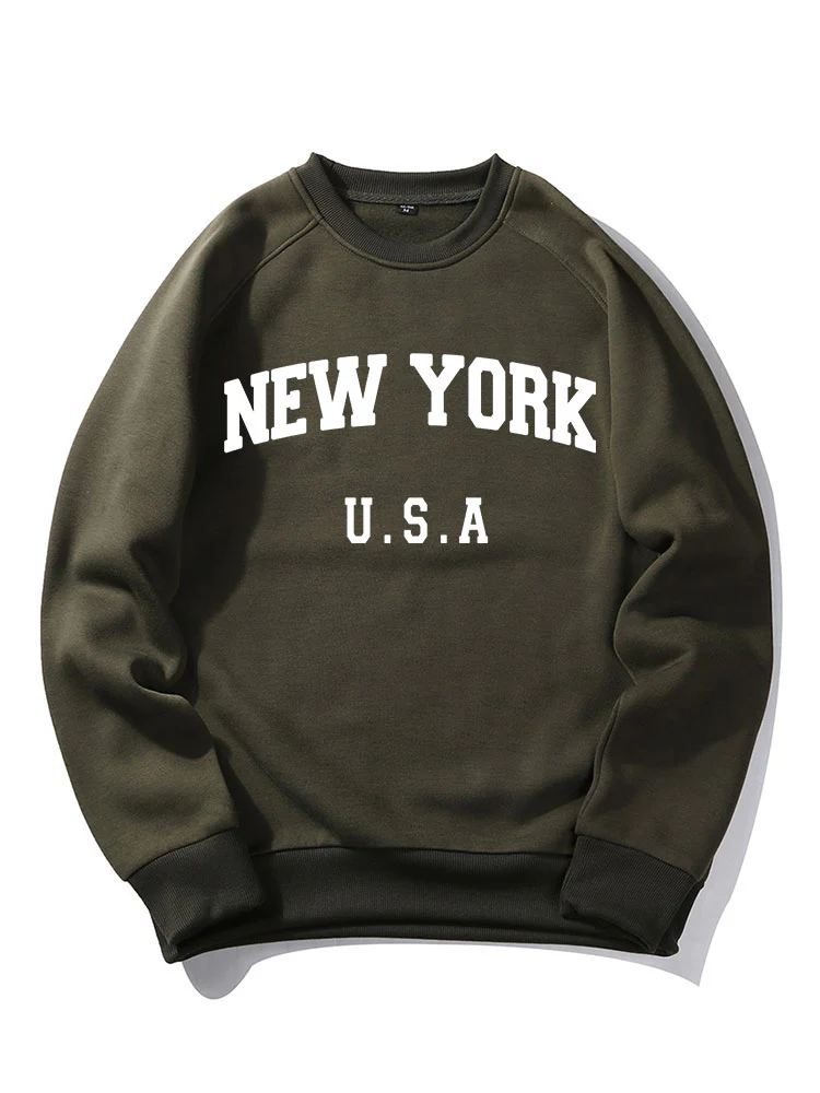 New York Buchstaben Druck Sweatshirt