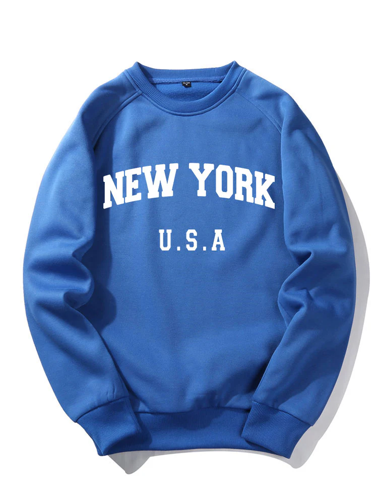 New York Buchstaben Druck Sweatshirt - Image 2