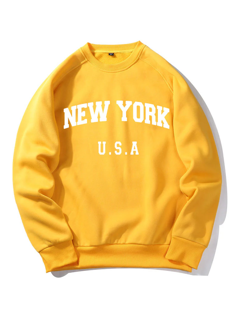 New York Buchstaben Druck Sweatshirt - Image 4