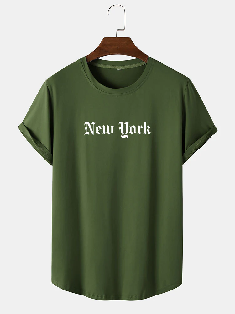 New York Print Arc Hem T-Shirt - Image 4