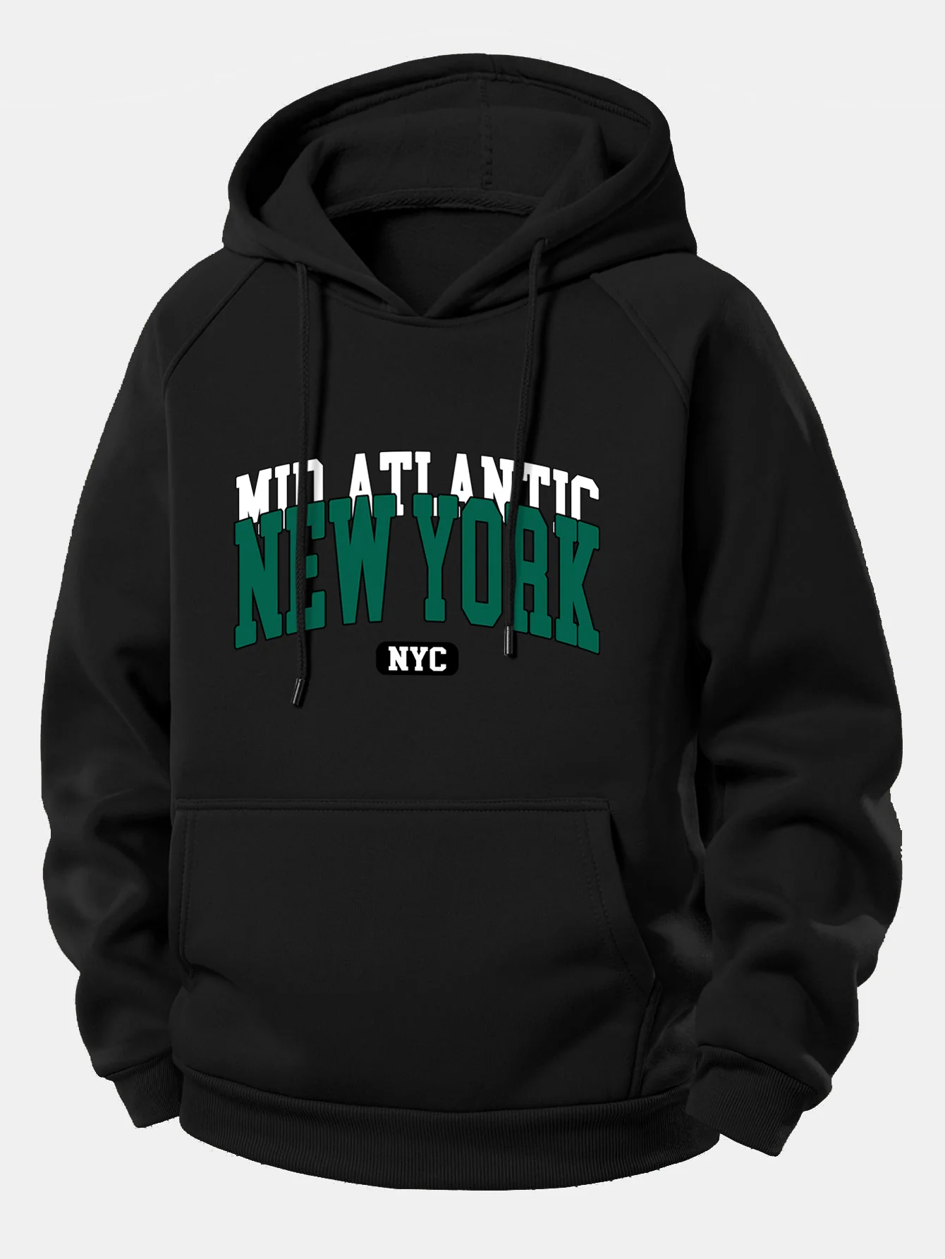 New York Druck Kordelzug Kapuzenpullover - Image 12