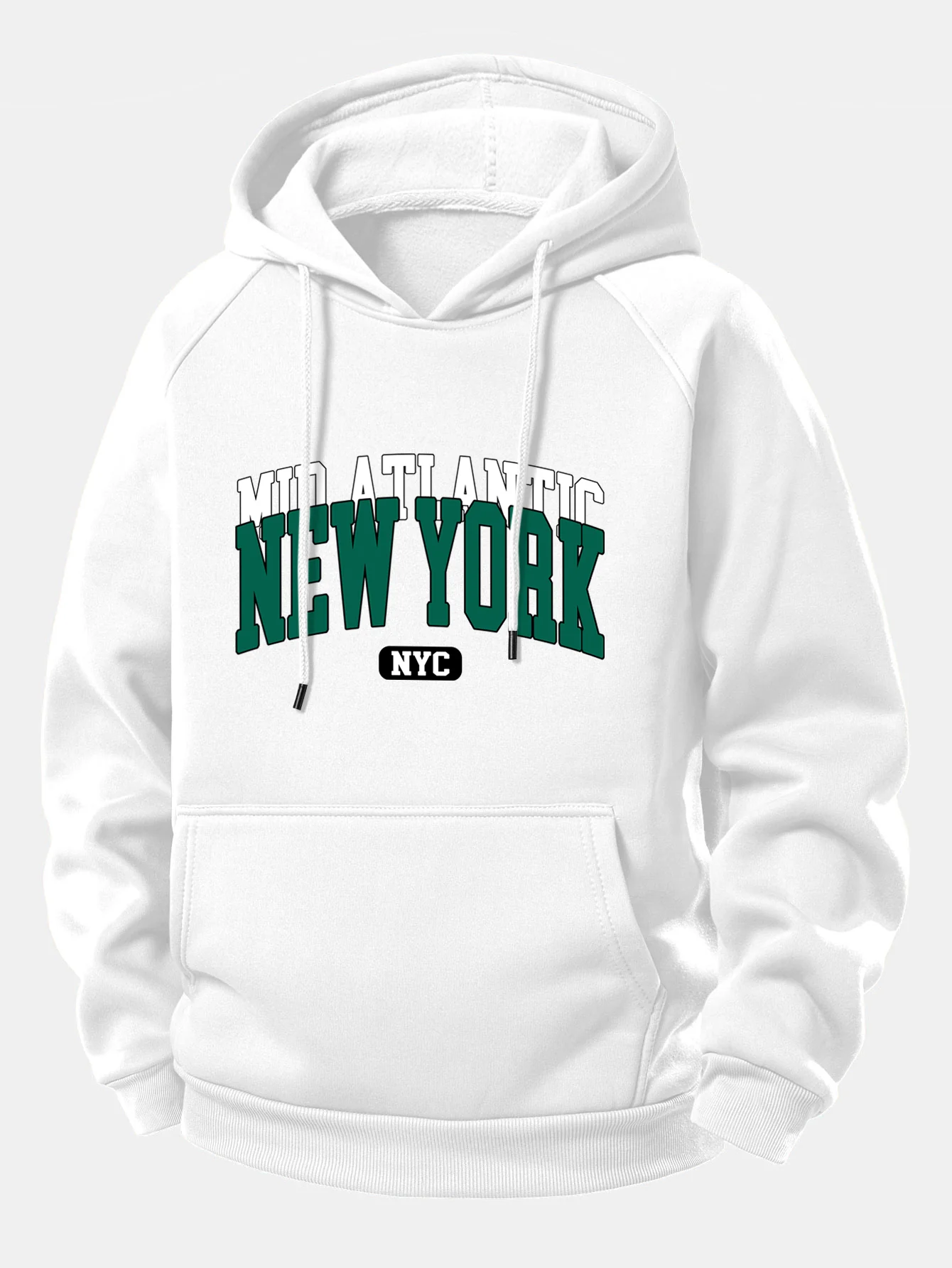 New York Druck Kordelzug Kapuzenpullover - Image 2