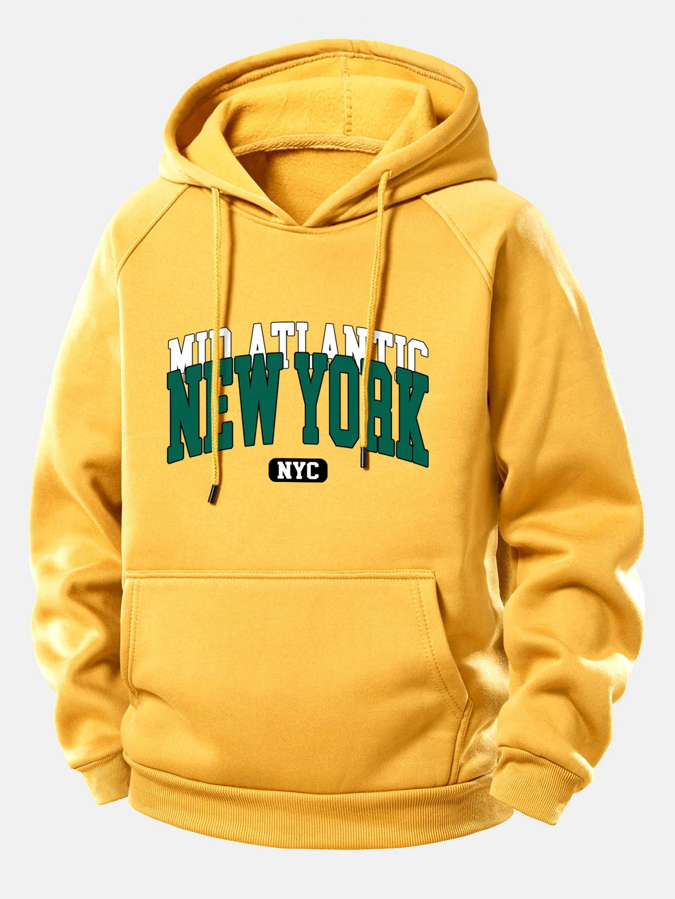 New York Druck Kordelzug Kapuzenpullover - Image 3