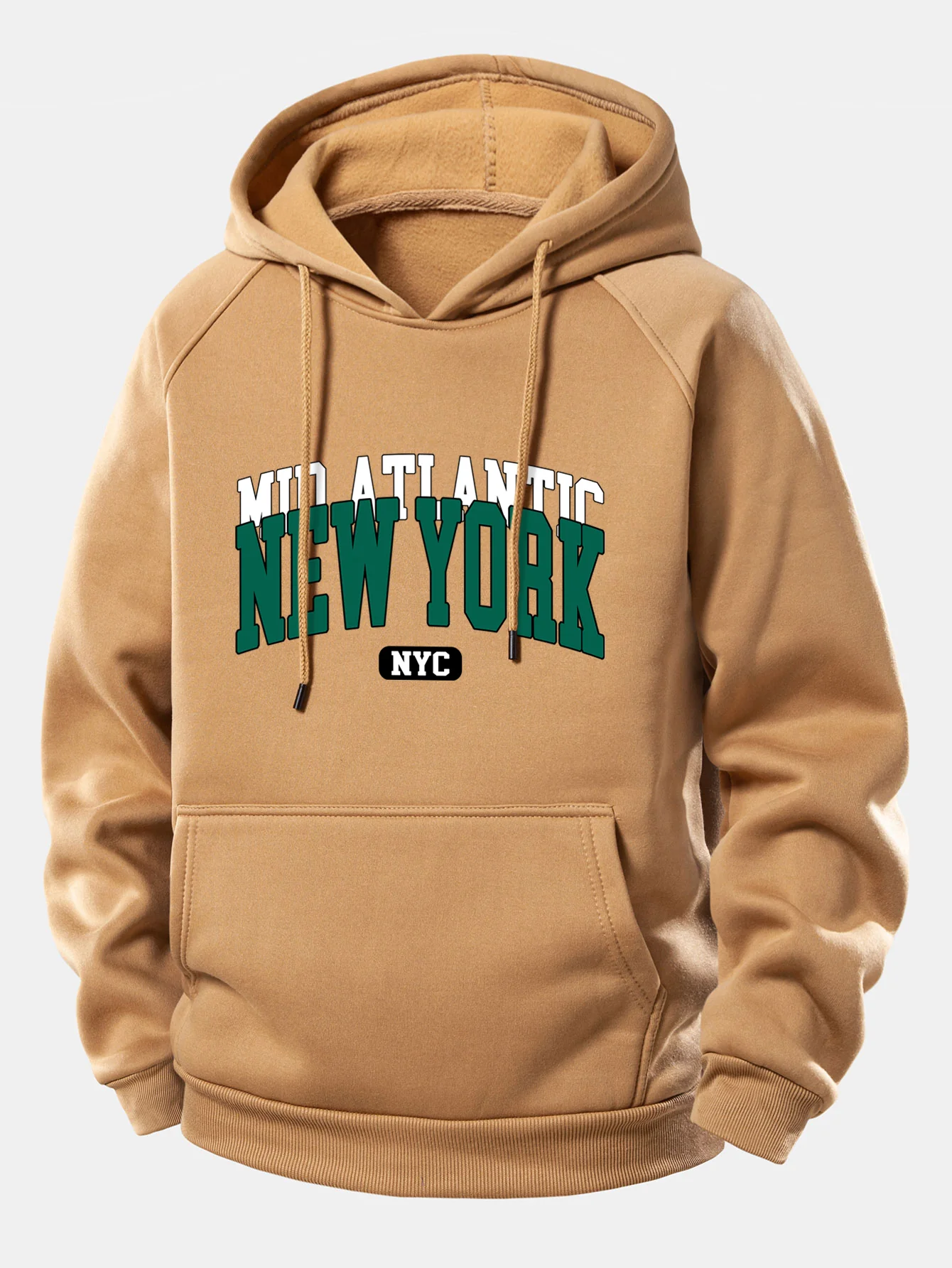 New York Druck Kordelzug Kapuzenpullover - Image 4