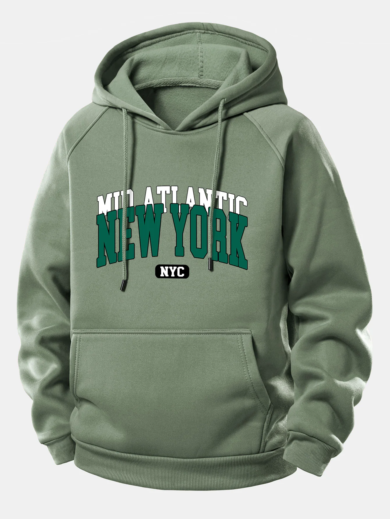 New York Druck Kordelzug Kapuzenpullover - Image 5