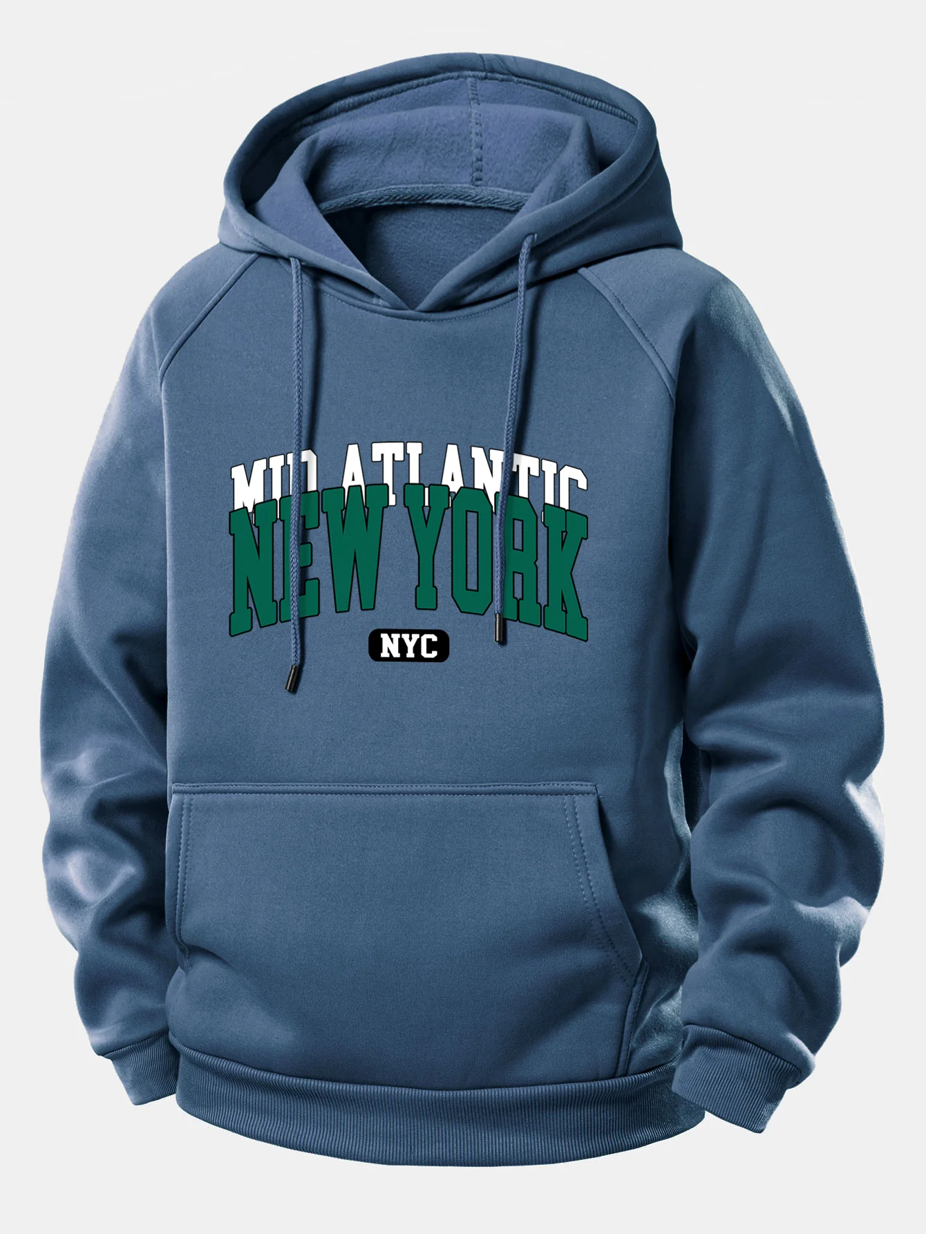 New York Druck Kordelzug Kapuzenpullover - Image 7