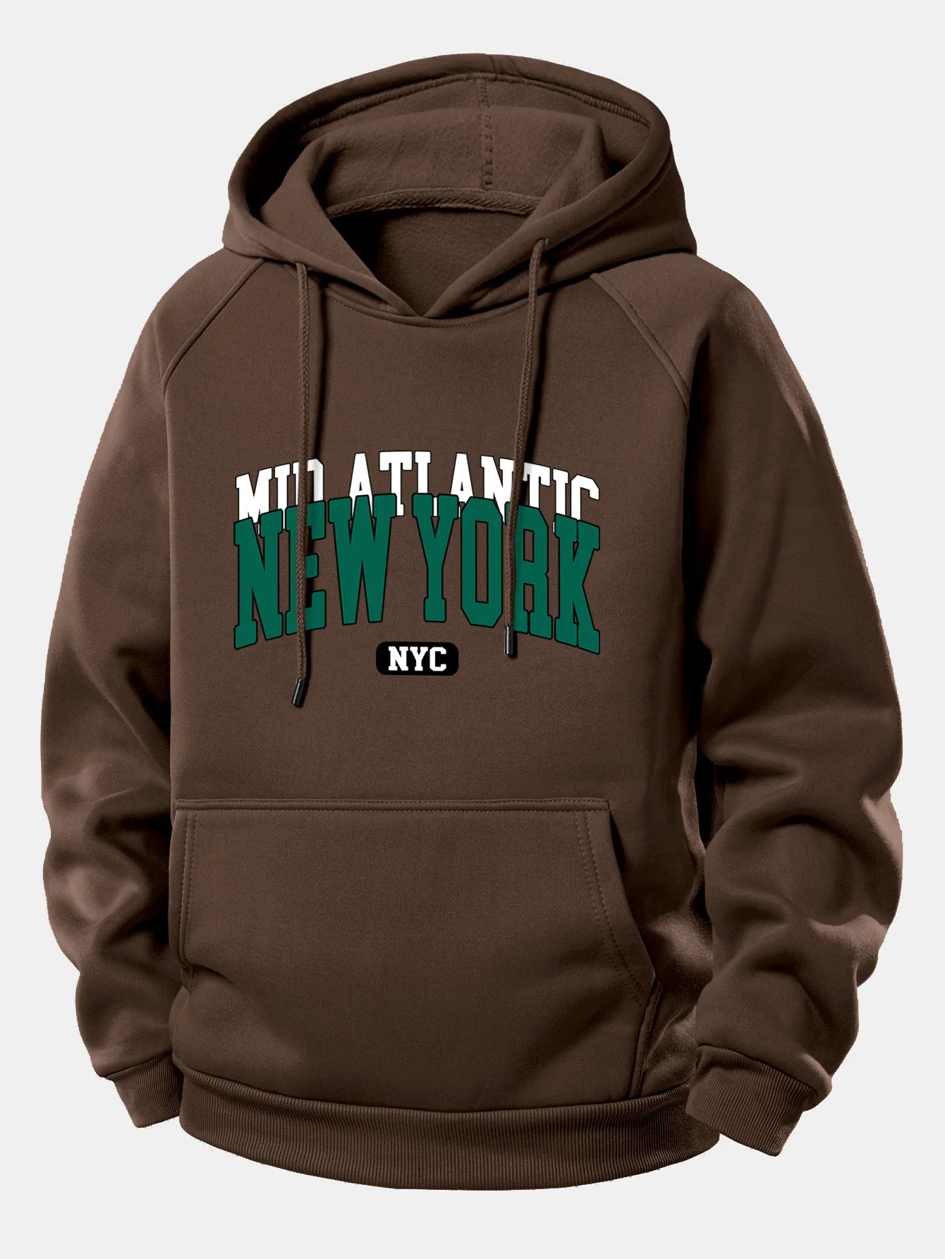 New York Druck Kordelzug Kapuzenpullover - Image 8