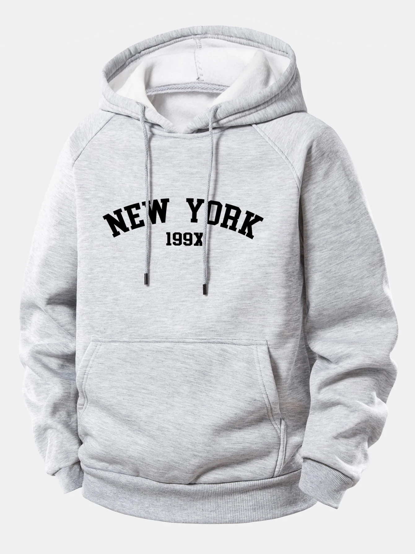 New York Druck Kordelzug Kapuzenpullover - Image 12