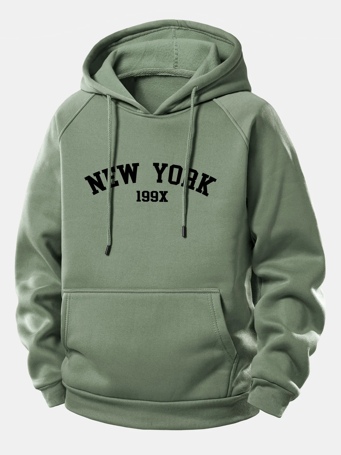 New York Druck Kordelzug Kapuzenpullover - Image 8