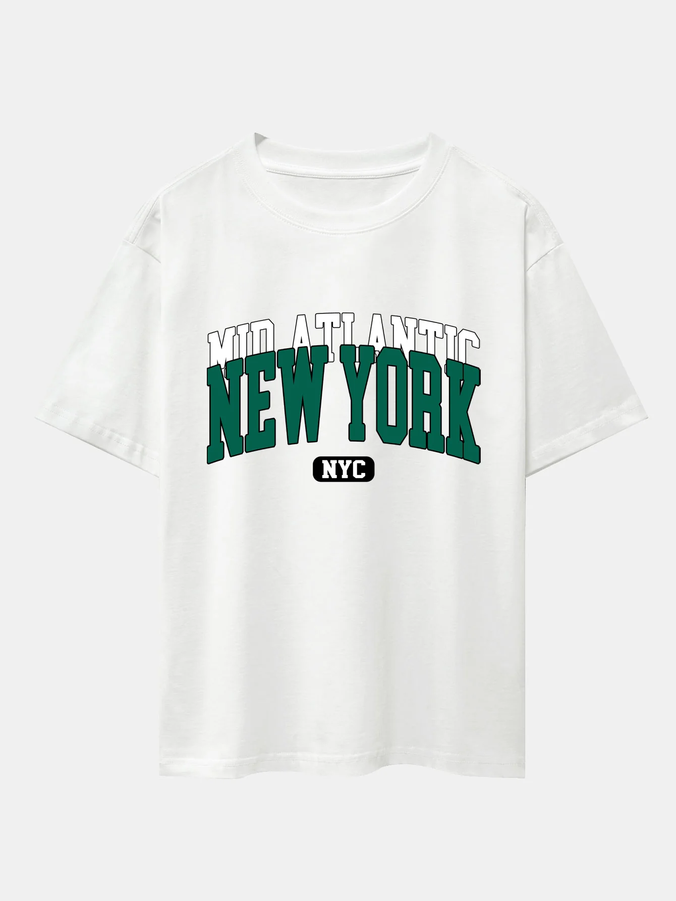 New York Print Drop Shoulder Oversize T-Shirt