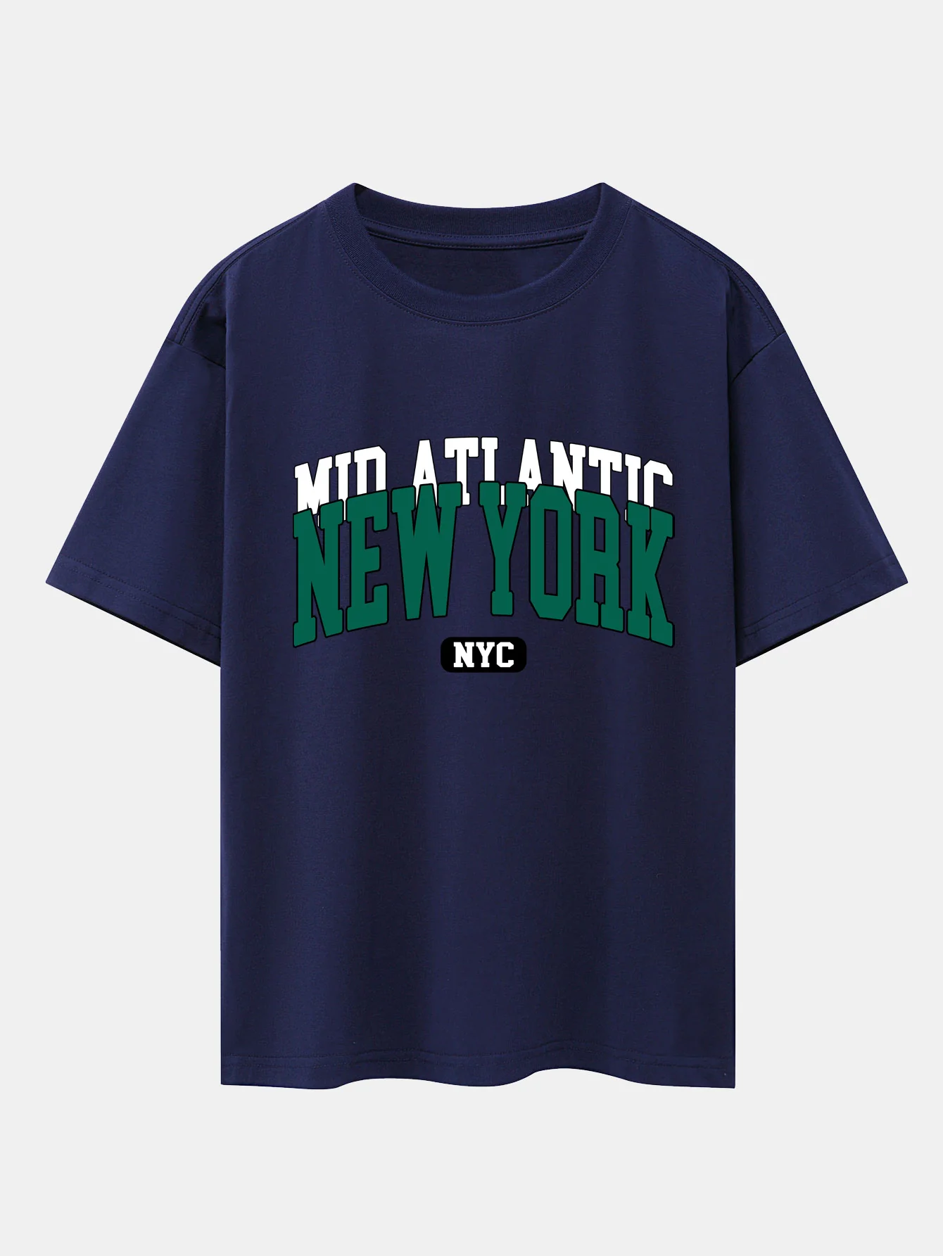 New York Print Drop Shoulder Oversize T-Shirt - Image 10