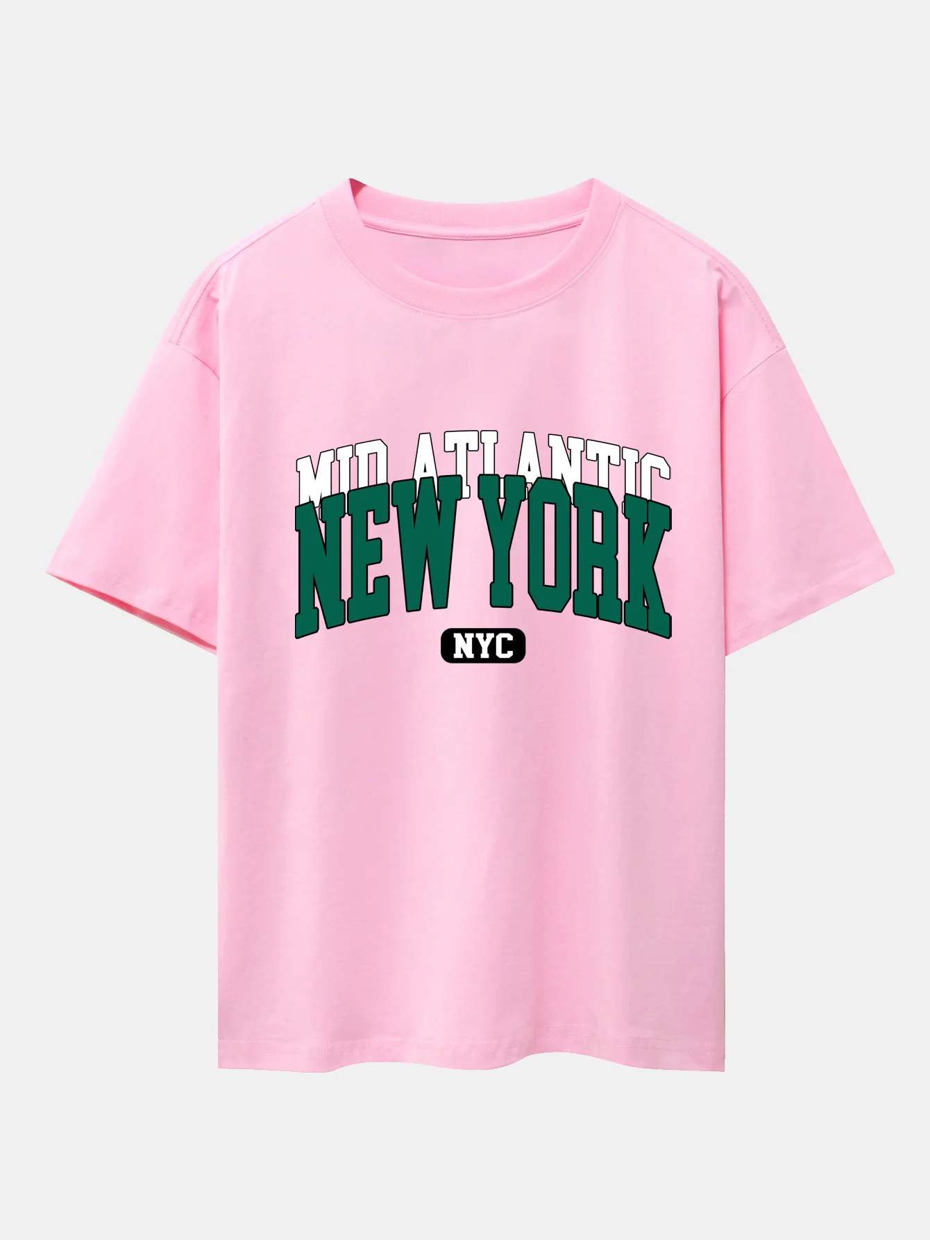 New York Print Drop Shoulder Oversize T-Shirt - Image 12