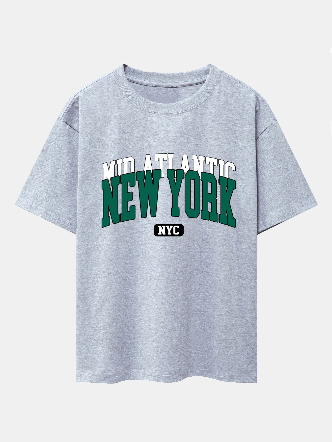 New York Print Drop Shoulder Oversize T-Shirt - Image 13