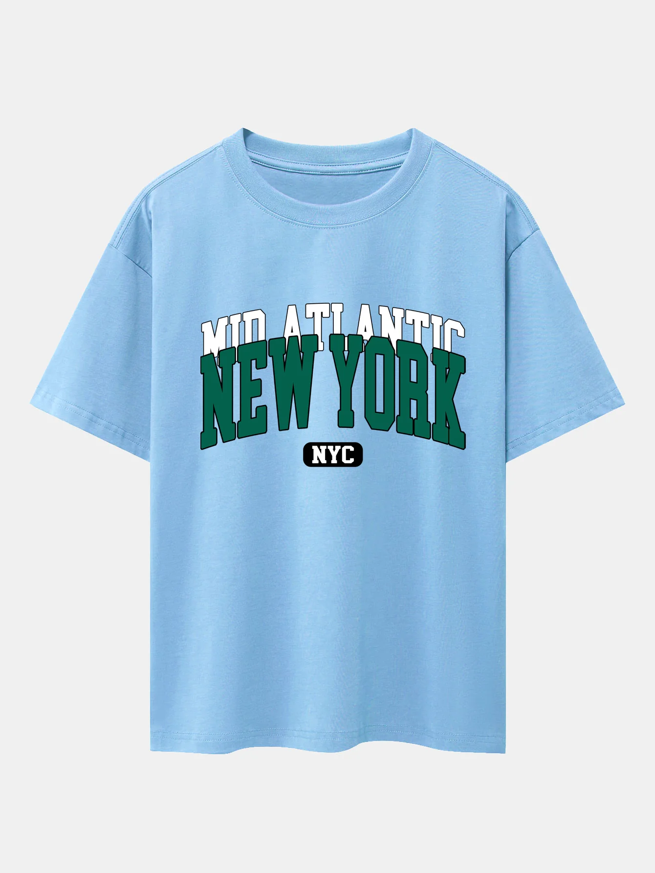 New York Print Drop Shoulder Oversize T-Shirt - Image 14