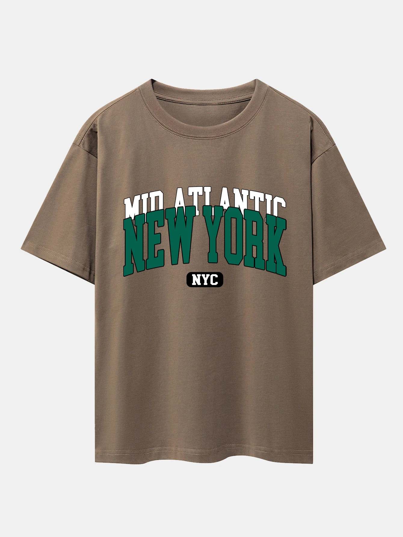 New York Print Drop Shoulder Oversize T-Shirt - Image 5