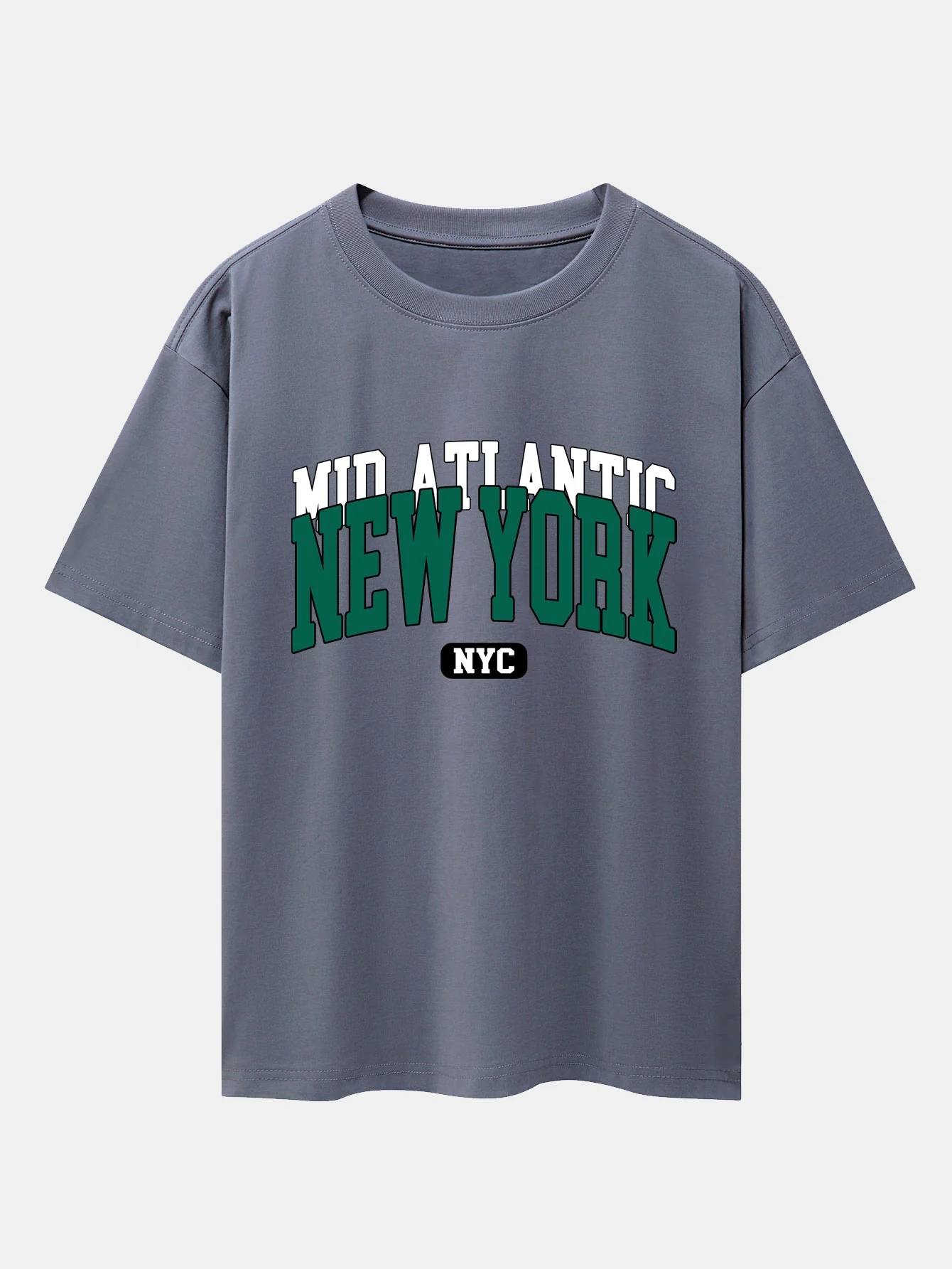 New York Print Drop Shoulder Oversize T-Shirt - Image 6