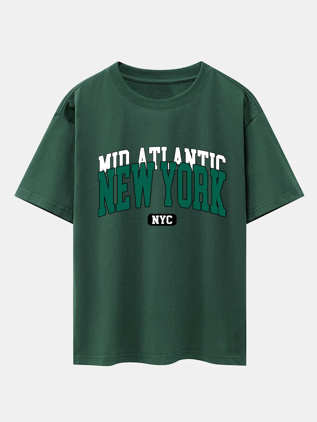 New York Print Drop Shoulder Oversize T-Shirt - Image 9
