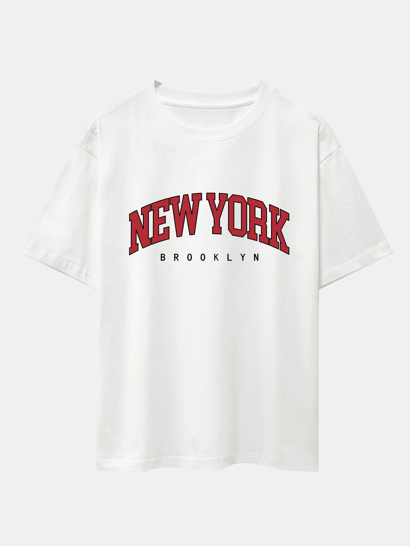 New York Print Drop Shoulder Oversize T-Shirt - Image 2