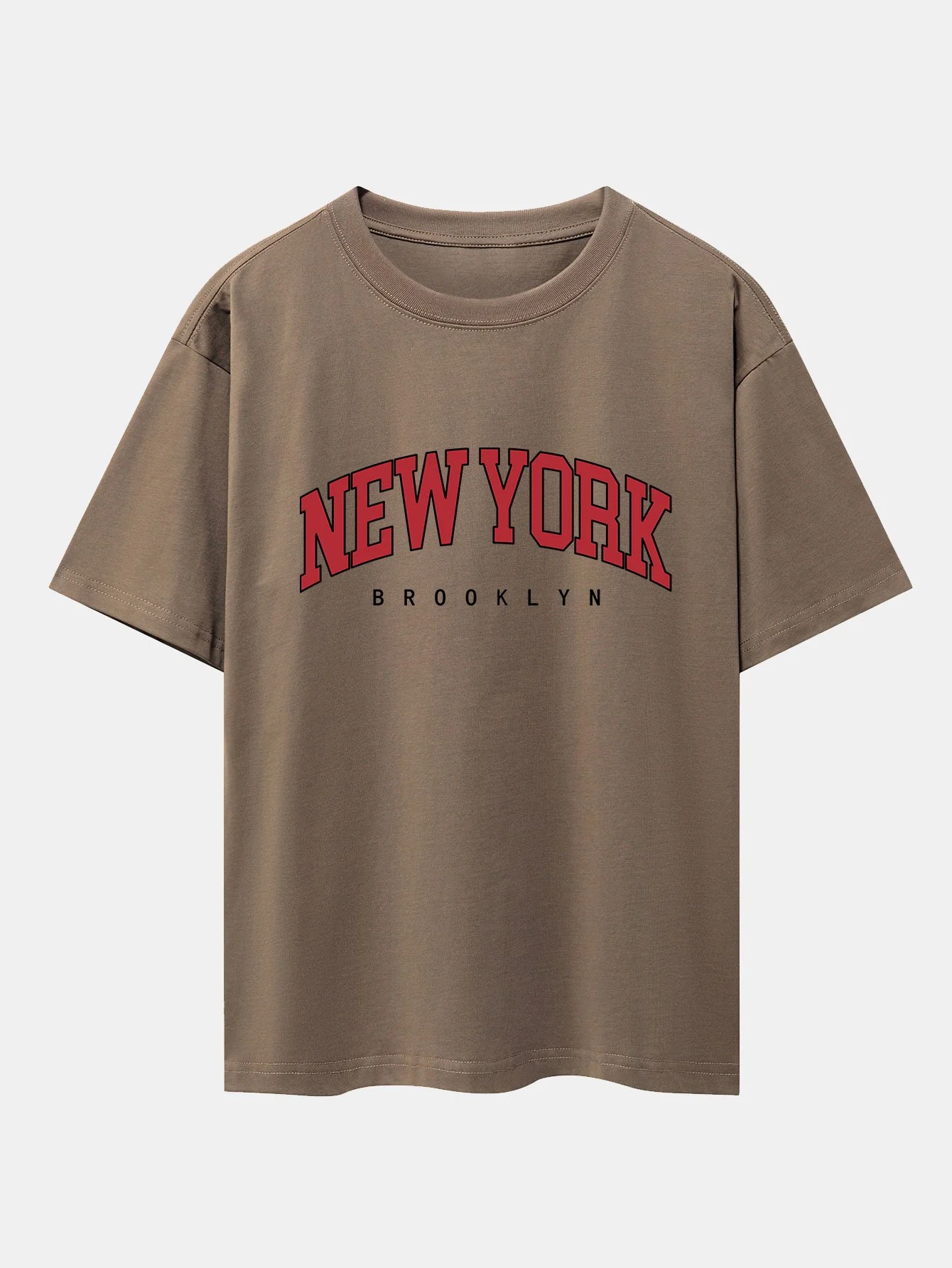 New York Print Drop Shoulder Oversize T-Shirt - Image 3