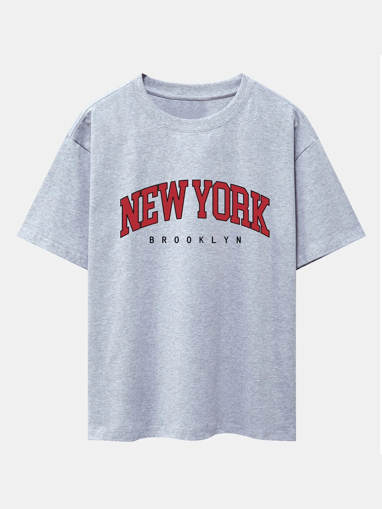 New York Print Drop Shoulder Oversize T-Shirt - Image 4