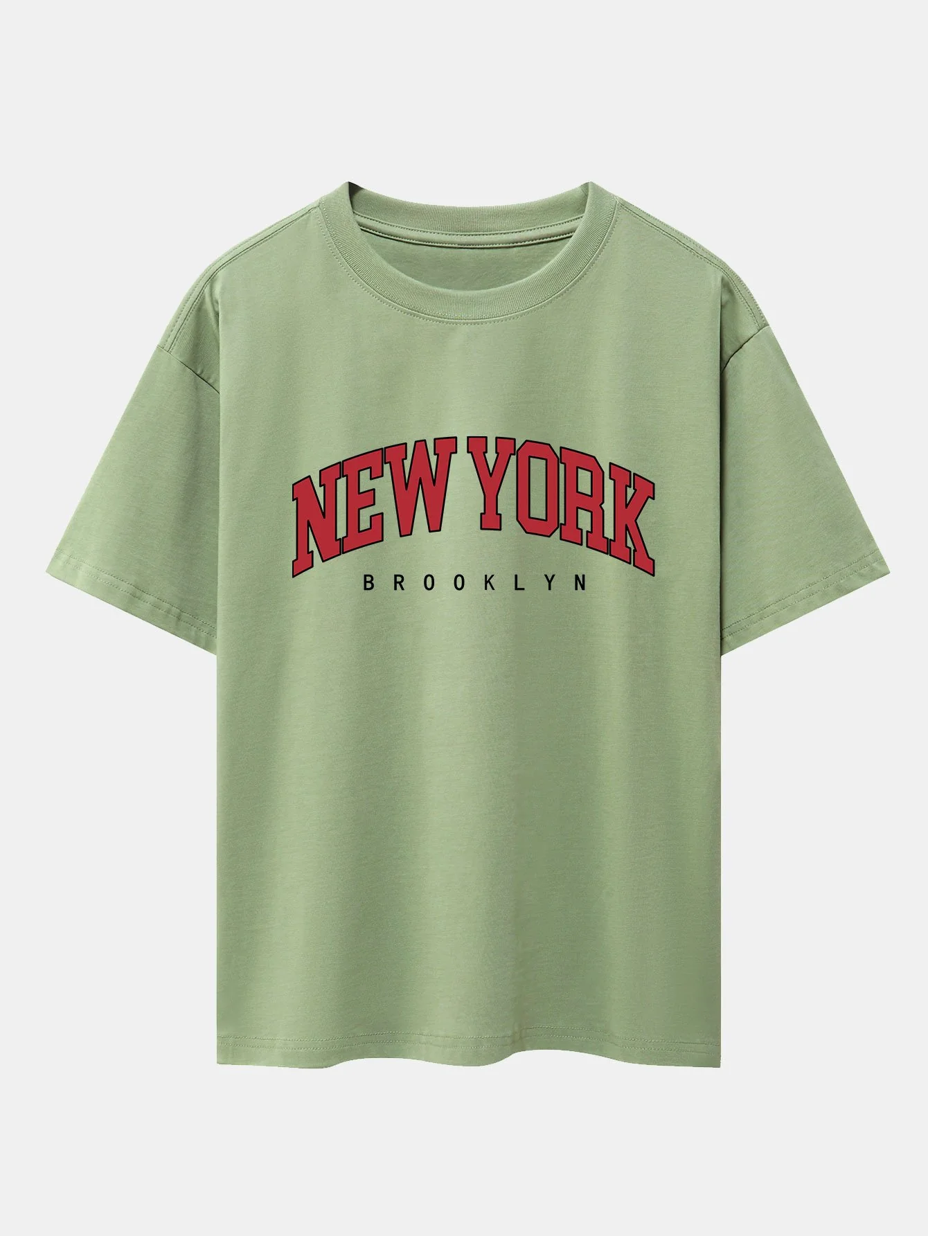 New York Print Drop Shoulder Oversize T-Shirt - Image 6