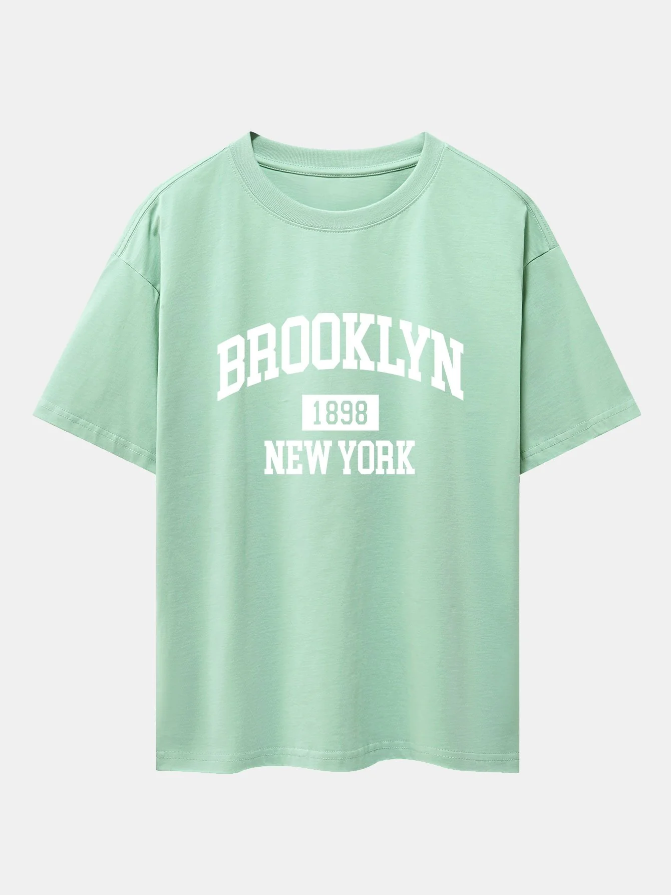 New York Print Schwergewicht Übergröße T-Shirt - Image 3