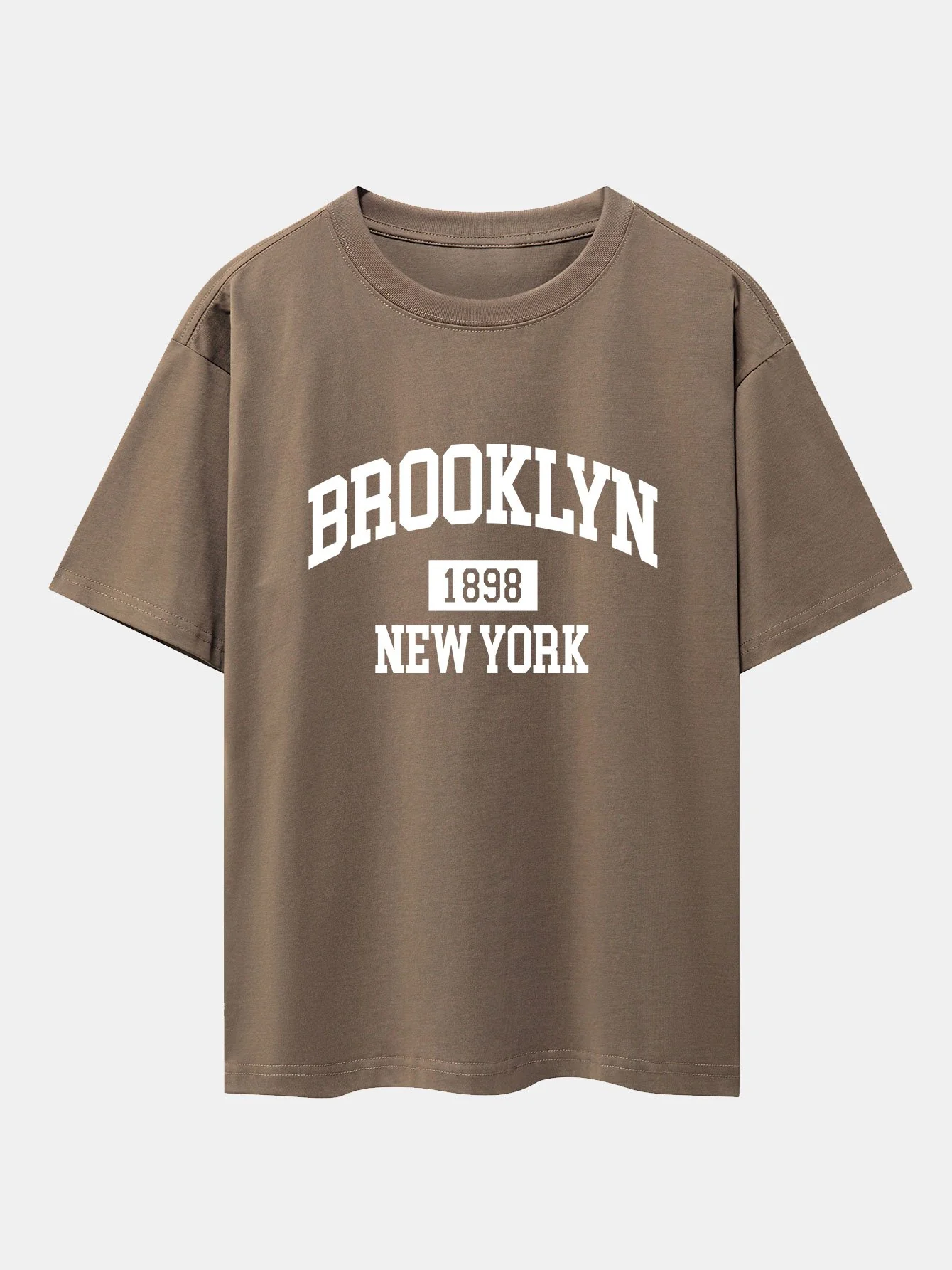New York Print Schwergewicht Übergröße T-Shirt - Image 4