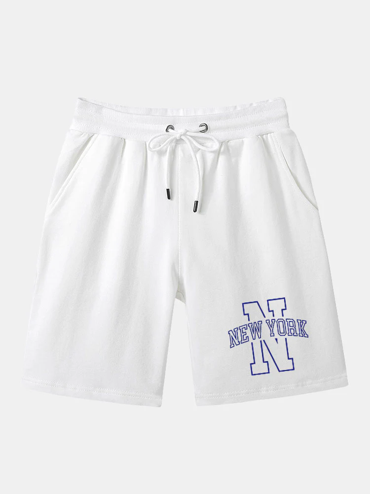 New York Print Mittellange Shorts - Image 2