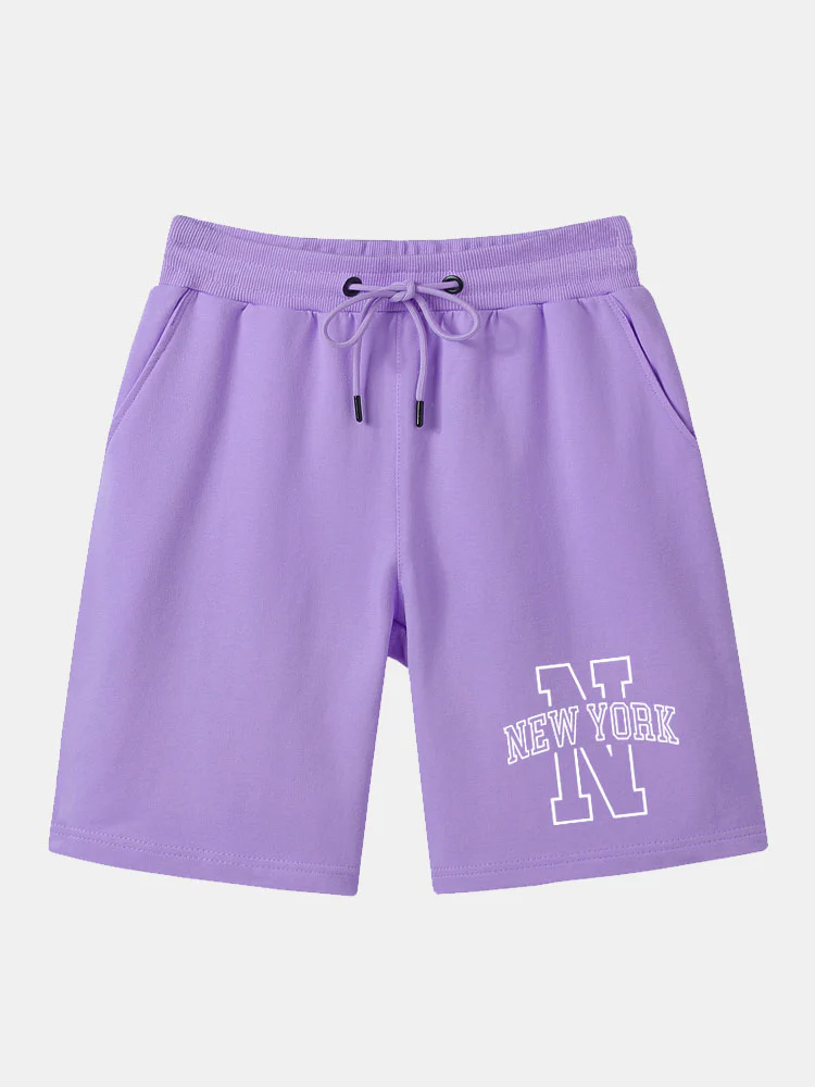 New York Print Mittellange Shorts - Image 5