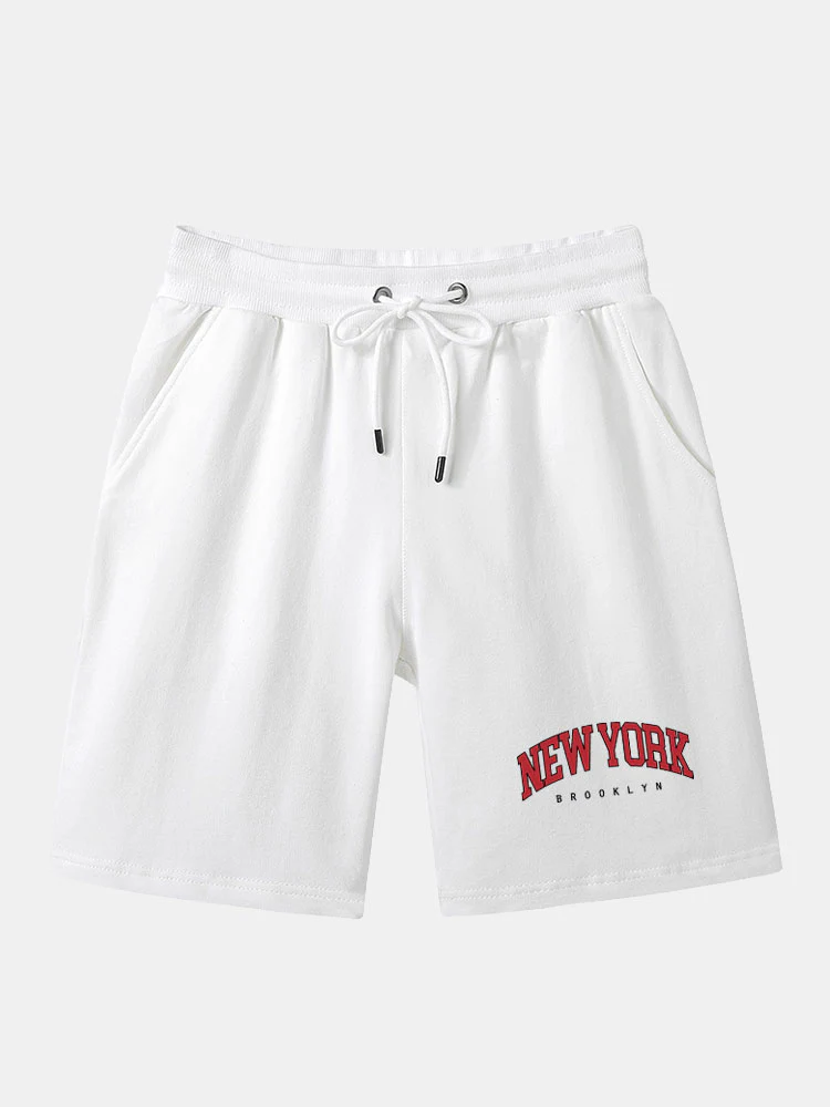 New York Print Mittellange Shorts - Image 2