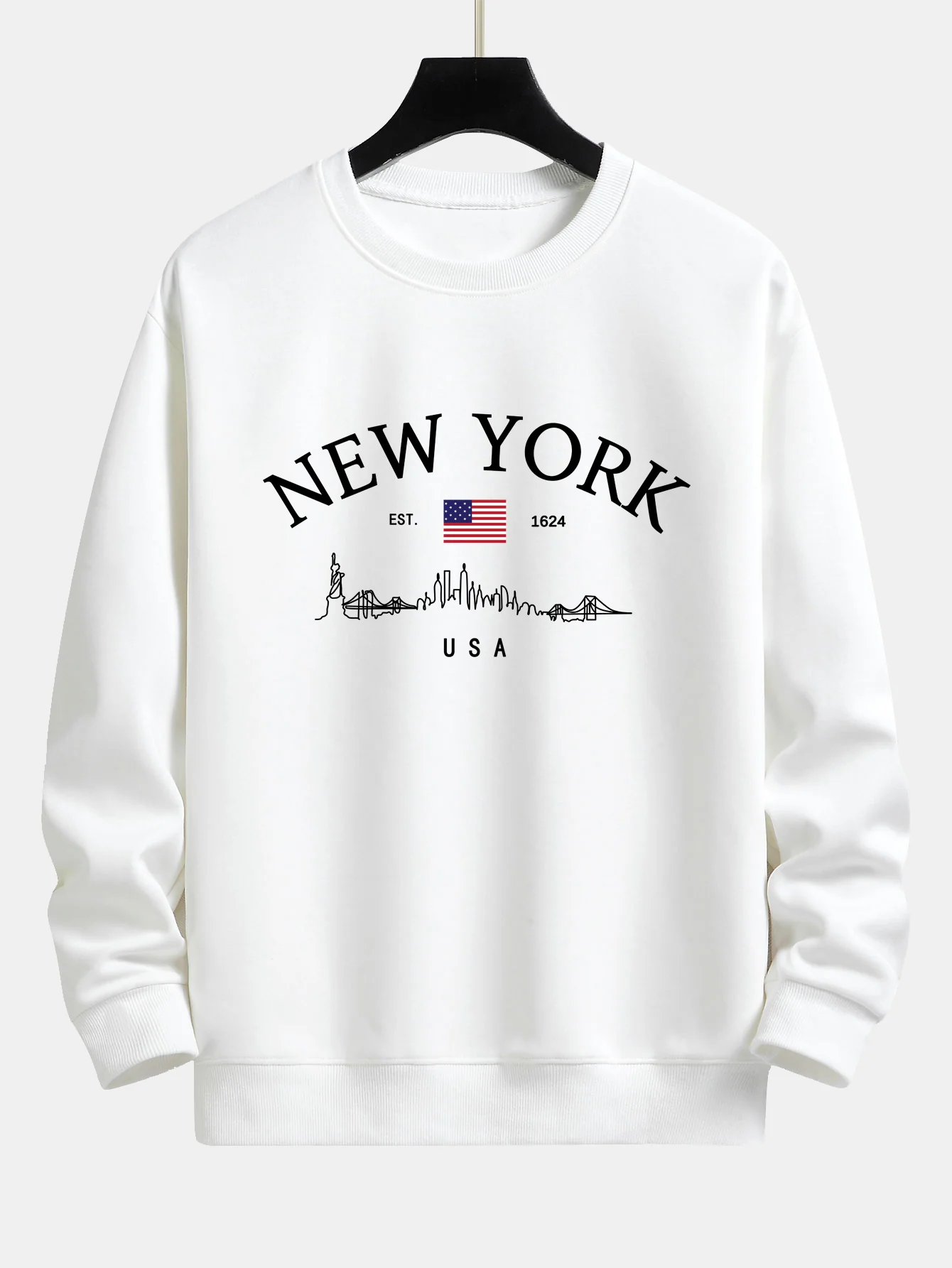 New York Druck Locker sitzendes Sweatshirt - Image 2